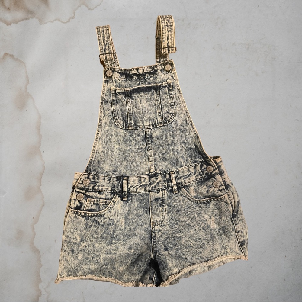Amethyst Jean Short Overalls Junior Size 0 - Picture 2 of 5